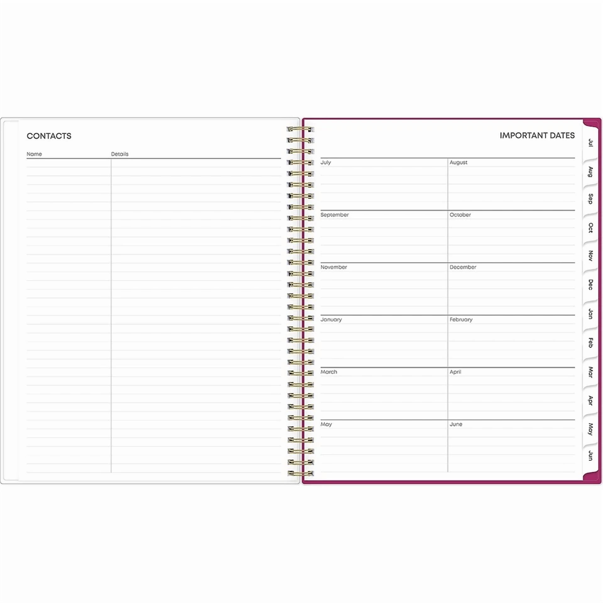 2024-2025 Blue Sky Mahalo 8.5" X 11" Academic Weekly & Monthly Planner Plastic