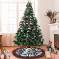 thumbnail image 6 of Kdxio Cute Poodle Dog Print Christmas Tree Skirt Christmas Xmas Tree Skirts Mat for New Year Holiday Christmas Party Decorations-30", 6 of 6