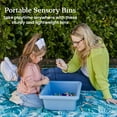 thumbnail image 3 of ECR4Kids Square Bin with Lid, Powder Blue, 4-Pack, 3 of 9