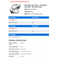thumbnail image 2 of Door Mirror Set 2 Piece - Compatible with 2000 - 2002 GMC Yukon 2001, 2 of 2