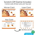 thumbnail image 4 of Big Dot of Happiness Fall Turkey Scratchers, Fun Happy Thanksgiving Dinner Party Family-Friendly Activity, Party Game Scratch Off Cards - 22 Count, 4 of 6