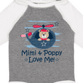 thumbnail image 4 of Inktastic Mimi and Poppy Love Me Grandchild Boys Long Sleeve Baby Bodysuit, 4 of 5