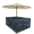 thumbnail image 6 of Covers & all Rectangle Table & Chair Set Cover, Umbrella Hole, Waterproof UV & Weather Resistant, Patio Lawn Garden Backyard Furniture, Air Vents & Drawstrings, 6 of 14
