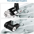 thumbnail image 4 of HSHDLDF Black Trailer Hitch Coupler Lock Dia 1/4 Inch 3/4 Inch Span for Tow Boat RV Truck Car's Coupler Keyed Alike (4 Pack Black), 4 of 7
