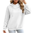 thumbnail image 5 of NominalSnug Hoodies for Women Casual Long Sleeve Tops Drawstring Hooded Sweatshirts Fall Clothes 2026, 5 of 8