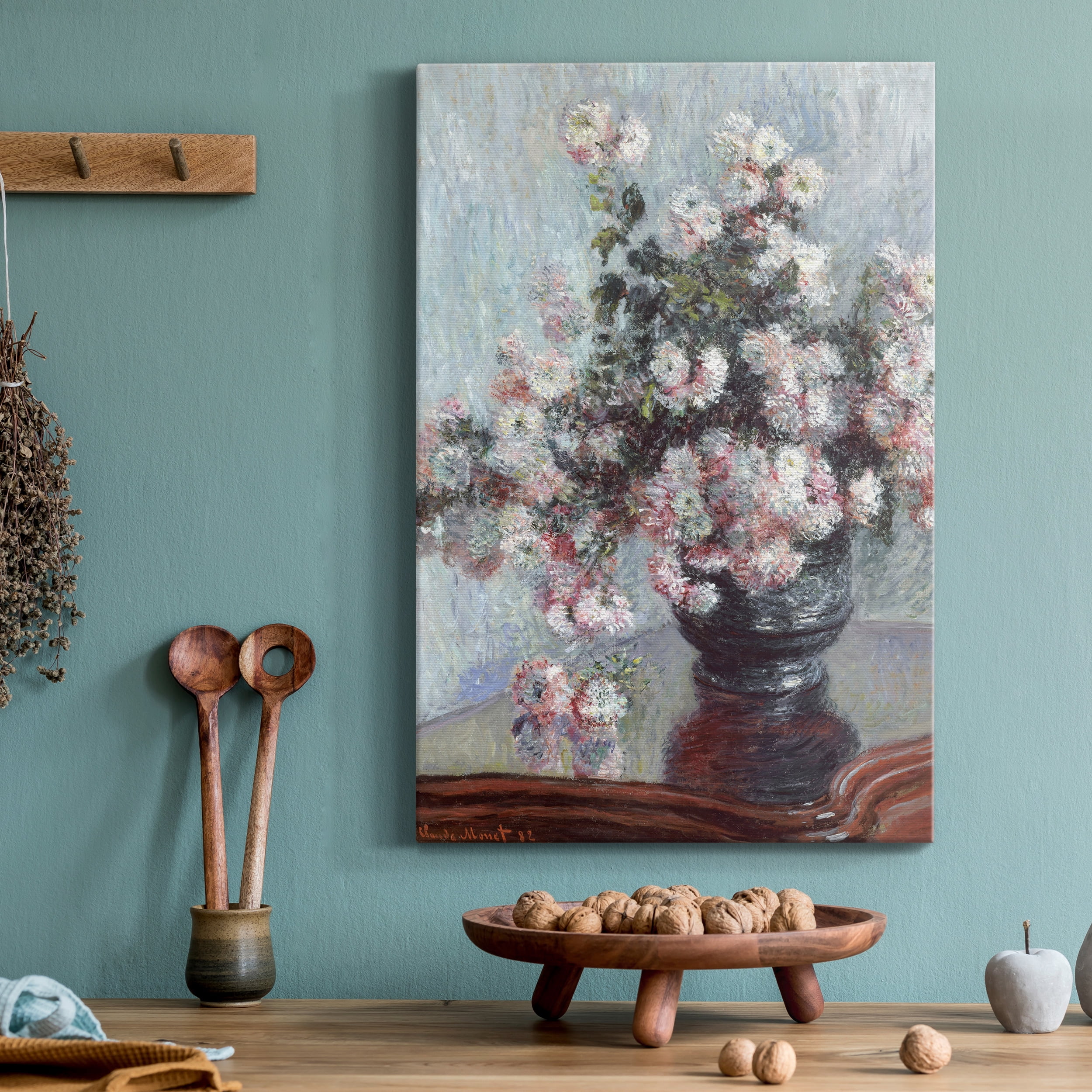 Chrysanthemums Premium Gallery Wrapped Canvas - Ready to Hang - 18 x 27
