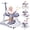 Dark Blue, variant on 5 in 1 Baby Walker for Boys Girls,Foldable,Music,Light,Jumper,Rocking,Push,Height Adjustable Training Activity for Babies Infant 6-18 Months,Pink