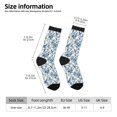 thumbnail image 2 of Vsdgher Vintage Floral Birds Crew Socks for Men & Women, Breathable Casual Athletic Ankle Socks, 2 of 6