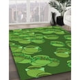 thumbnail image 3 of Ahgly Company Machine Washable Indoor Rectangle Transitional Pea Green Area Rugs, 5' x 8', 3 of 7