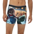 thumbnail image 2 of Lsque Chucky Pattern Men's Performance Stretch Underwear, Athletic Long Leg Briefs，Moisture-Wicking-Large, 2 of 6