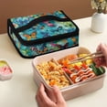 thumbnail image 4 of KUIFORTI Butterfly Print Lunch Box Reusable Women Laptop Tote Bag Ice Packs Women Lunch Bag Wallet Zipper Purse with Handle, 4 of 7