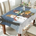 thumbnail image 3 of SKYSONIC 54"x72" Square Tablecloth with Merry Christmas Fairy Forest Prints, Anti-Wrinkle and Smooth Table Cloth for Kitchen/Home Wedding Party Decoration, 3 of 7