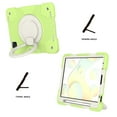 thumbnail image 4 of iPad Pro 11 3rd Generation 2021 Case [Shockproof] Drop Proof Case with Pencil Holder, Armor Rugged Crossbody Strap, Rotatable Kickstand & Hand Strap For iPad Pro 11 2021/2020/2018, Light Green, 4 of 11
