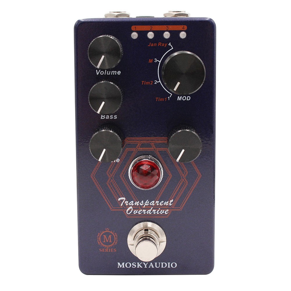 for Mosky Transparent Overdrive The Electric Guitar Effects Pedal Guitar Parts