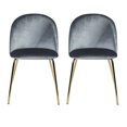 thumbnail image 1 of Silla de Comedor FurnitureR ZOMBA GOLD+GREY, 1 of 6