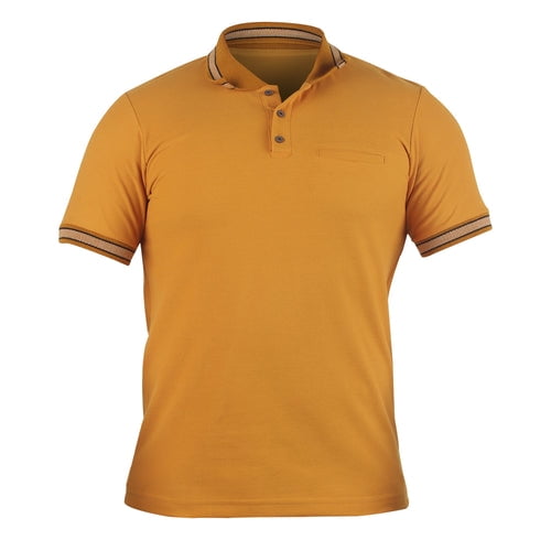 371-77 Playera tipo polo mostaza Cklass 371-77
