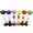 D, variant on Dserhfy 6 Pcs Sand Timer Colorful Hourglass Sandglass Sand Clock Timers Set for Brushing Children's Teeth Cooking Game School Office