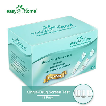 [15 Pack] Easy@Home Single Marijuana (THC) Drug Screen Test (Best Detox To Pass Drug Test Thc)