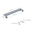 thumbnail image 2 of Depot Eshop, Cabinet Handles, Square Bar Pulls for Cabinets 6-3/4", Stainless Steel, (Set of 10), 2 of 6