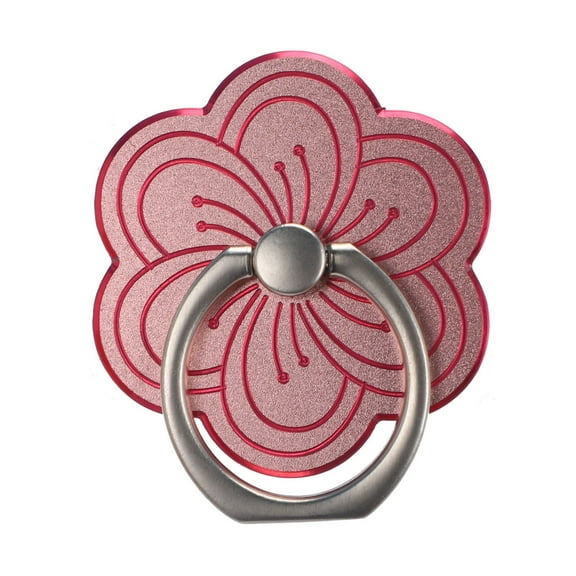 Cell Phone Ring Holder Flower Shape Phone Ring Holder Metal Finger Grip Finger Kickstand 360° Rotation Universal Finger Ring Phone Grip Compatible With All Smartphone