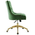 thumbnail image 2 of Modway Regent Tufted Performance Velvet Office Chair in Gold Emerald, 2 of 7