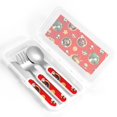 thumbnail image 4 of Picia Mario Pattern Toddler Utensils, Children's Knife, Fork And Spoon Set,Kids Silverware Set with Handle, 430 Stainless Steel, 4 of 8