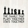 thumbnail image 2 of Reed, Tara 12x12 Black Ornate Wood Framed with Double Matting Museum Art Print Titled - Chess Sentiment II-Family, 2 of 4