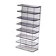 thumbnail image 4 of Vitrina contenedora con ruedas a escala 1/64, decorativa, de 7 niveles, para maquetas de coches. negro claro, 4 of 9