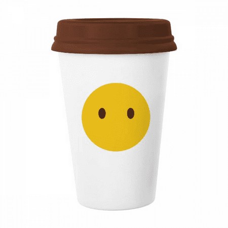 

Eyes Yellow Cute Online Chat Face Cartoon Mug Coffee Drinking Glass Pottery Cerac Cup Lid