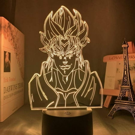 

AVEKI 3D Night Light lamp LED for Kid Anime JoJo s Bizarre Adventure Dio Brando Character Image Children Birthday Gifts Decor GD10