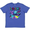 thumbnail image 3 of Inktastic I Love My Daddy- 80s Retro Style Youth T-Shirt, 3 of 5