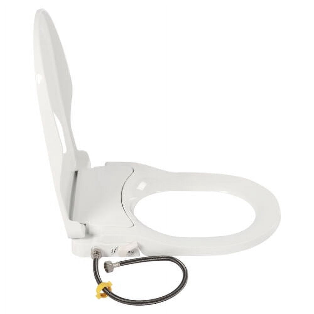 Non-Electric Bidet Toilet Seat Dual Nozzle Fresh Water Spray D-Shape