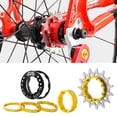 thumbnail image 4 of Cassette Simple 15T, Ensemble de Roulements Simples, Cassette de Conversion, Pièces en Acier Inoxydable, Pignon Fixe 15 pour Remplacement de Vélo de Montagne, Or Doré, 4 of 8