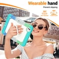 thumbnail image 3 of for iPad Pro 11 inch Case (M4 2024/M5 2025), 360 Rotating Shockproof Cover with Stand, Handle, Shoulder Strap, Rainbow Blue, 3 of 7