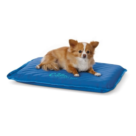 UPC: 0655199017041 | K&H Pet Products Coolin  Comfort Bed Blue Small 17 X 24 Inches