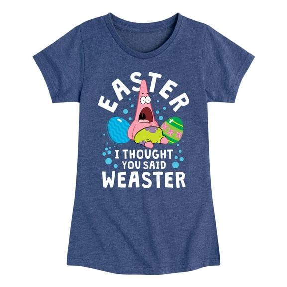SpongeBob Squarepants - Easter Weaster - Toddler And Youth Girls Short Sleeve Graphic T-Shirt