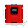 thumbnail image 2 of 60A MPPT Solar Charge Controller 12V/24V/36V/48V Auto Recognition Solar Charge Regulator with LCD Display RS485 Communication Work With Sealed, and Flooded Battery, 2 of 7