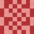 thumbnail image 1 of Ahgly Company Machine Washable Indoor Square Transitional Pastel Red Pink Area Rugs, 4' Square, 1 of 7