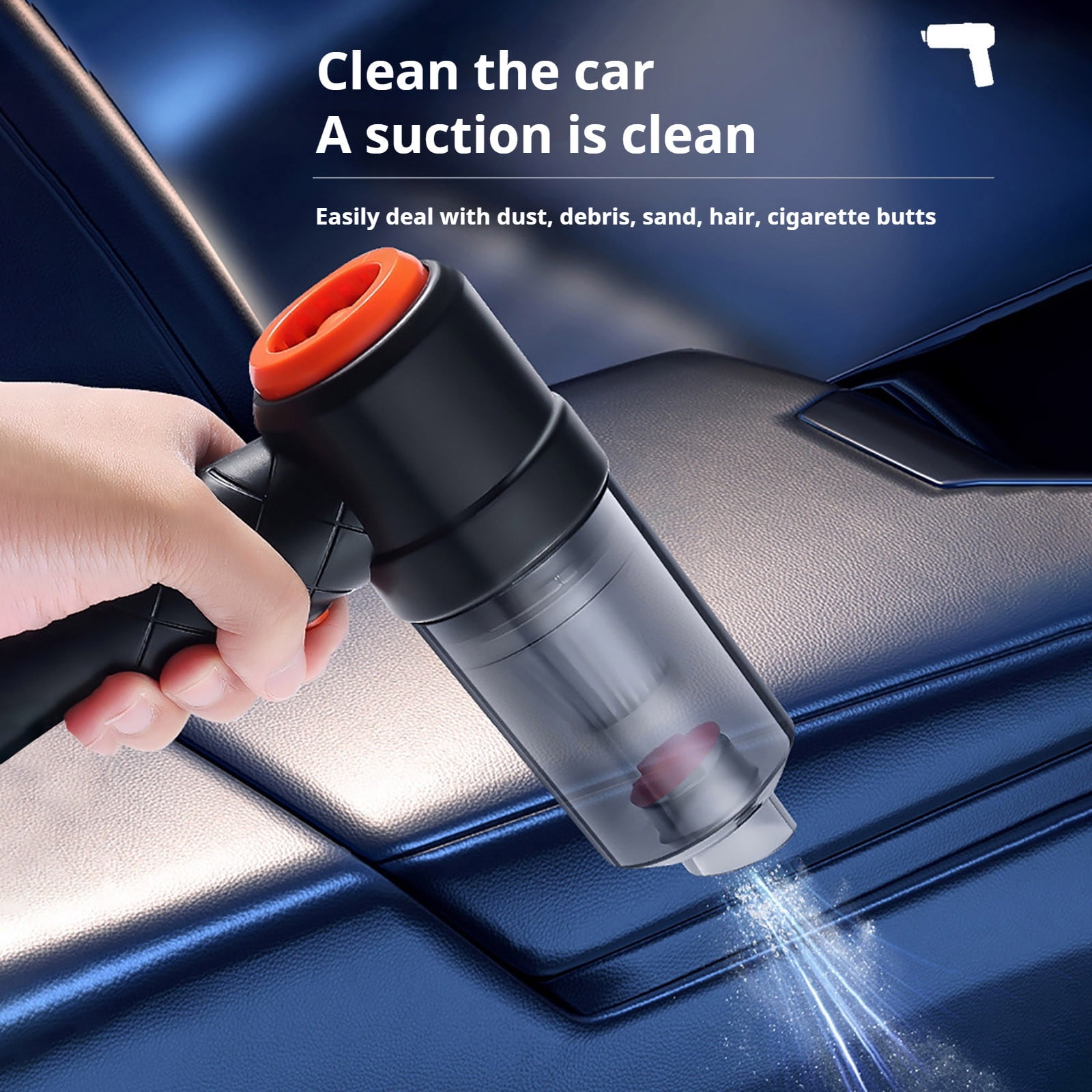 4 Packs Wireless Car Vacuum Cleaner with 3500PA Strong Suction, Blowing Function, Pet Hair Remover, Portable Handheld for Car Interior Cleaning, 1200mAh Battery