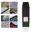 thumbnail image 4 of Mini Microscope Portable, Microscope Numérique Sans Fil 8 LEDs 2 Millions HD Large Application Métal et Plastique pour l'Examen des Textiles Noir, 4 of 8