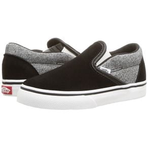 vans slip on black grey