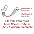 thumbnail image 3 of RAM Mounts Motorcycle Fork Stem Ball Base, 3 of 7