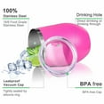 thumbnail image 3 of Coffee Cup - 12 oz Stainless Steel Travel Mug Coffee Mug - Double Wall Vacuum Insulated Tumbler with lid Fit for Coffee, Wine, Cocktails, Ice Cream, 3 of 7