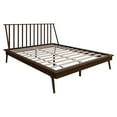 thumbnail image 6 of Castle Place Vintage Spindle Wooden Queen Platform Bed, Walnut, 6 of 8