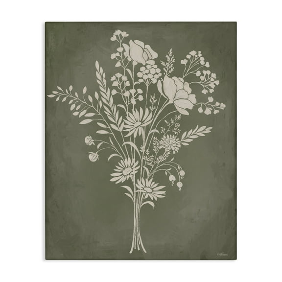 Stupell Industries Wildflower Impression Bundle Floral Painting Wrapped Canvas Canvas Art Print Wall Art, 16 x 20