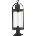 thumbnail image 4 of Roundhouse 1 Light Outdoor Pier Mounted Fixture Clear Seedy, 4 of 6