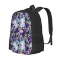 thumbnail image 1 of Disketp Purple Marble Texture Mochila Minimalista de Gran Capacidad, Mochila de Viaje para Escuela, Trabajo o Uso Diario, 1 of 6
