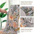 thumbnail image 5 of Yayeee 4 Pack Dining Chair Covers Stretch Parson Chairs Slipcovers Seat Protector, Gray Llama Pattern, 5 of 6