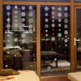 thumbnail image 4 of Removable Sticker Winter Snowflake Self Adhesive Removable Decorative Sticker for Home Office(Silver), 4 of 5