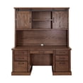 thumbnail image 2 of Rustic Wood Hutch With Wood Doors Storage Hutch Fully Assembled Brown, 2 of 7